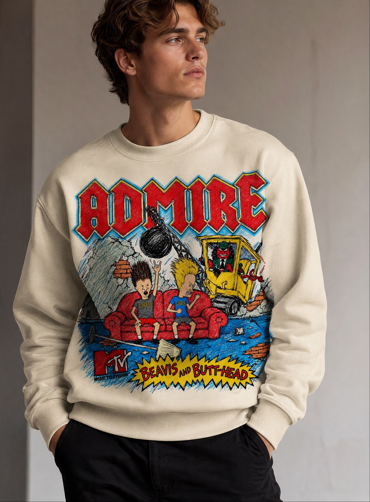 "BEAVIS BUTTHEAD" CREWNECK