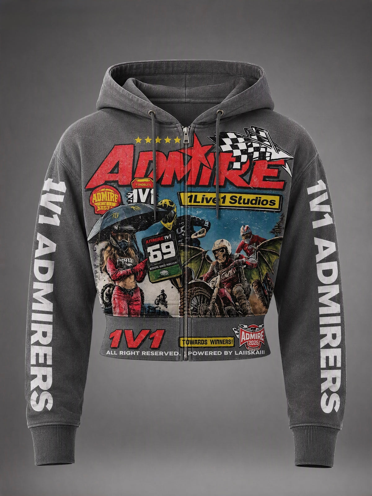 "1V1 ADMIRE RACING" WOMAN'S HOODIE